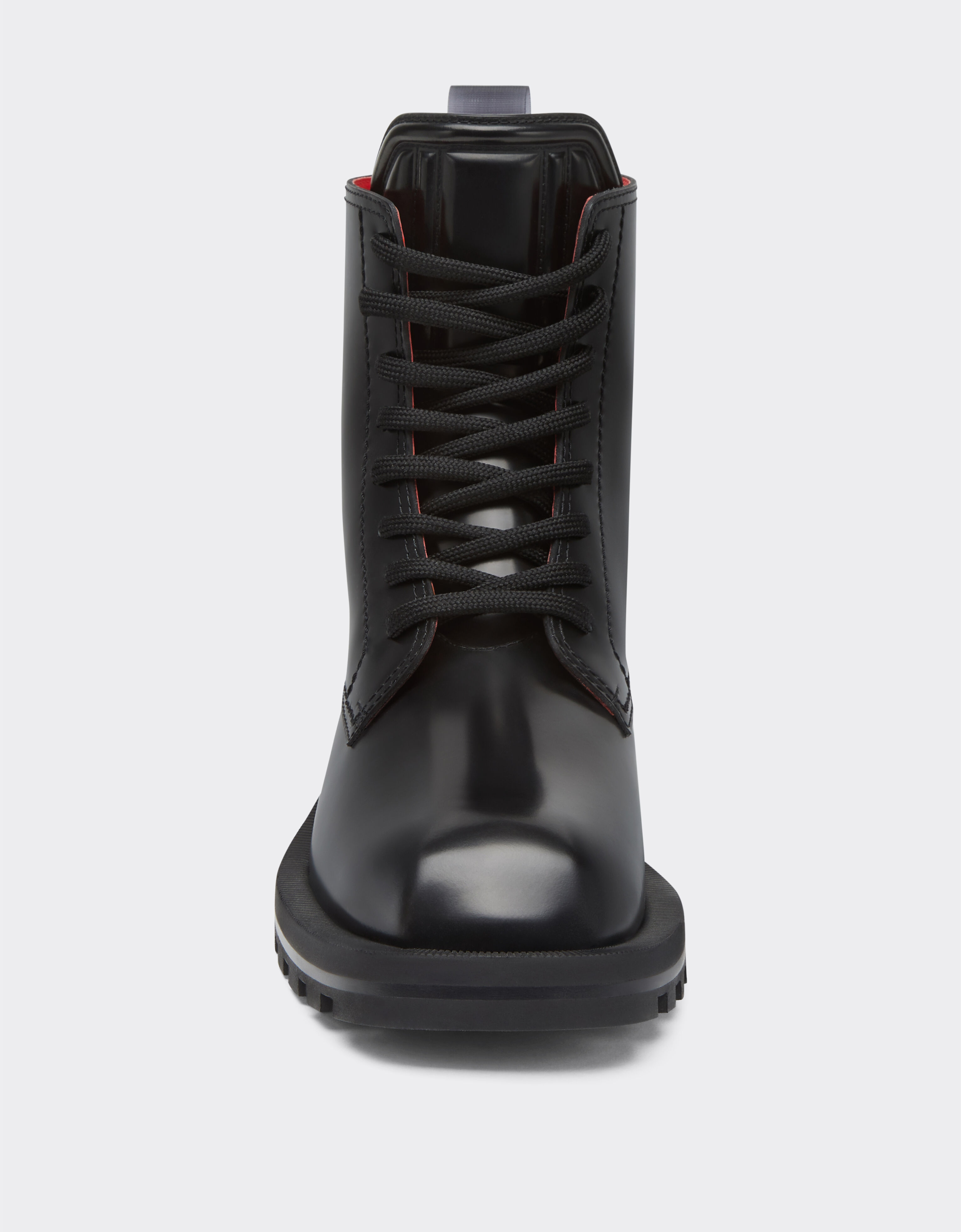 Ferrari Brushed Leather Ankle Boot Shoes Boots Black 44