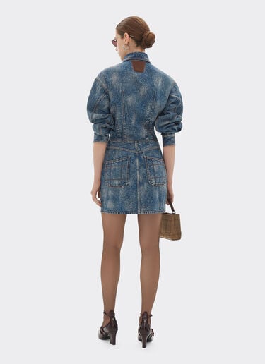 Dress in needled and washed denim Ferrari Dress in needled and washed denim Denim 22504f
