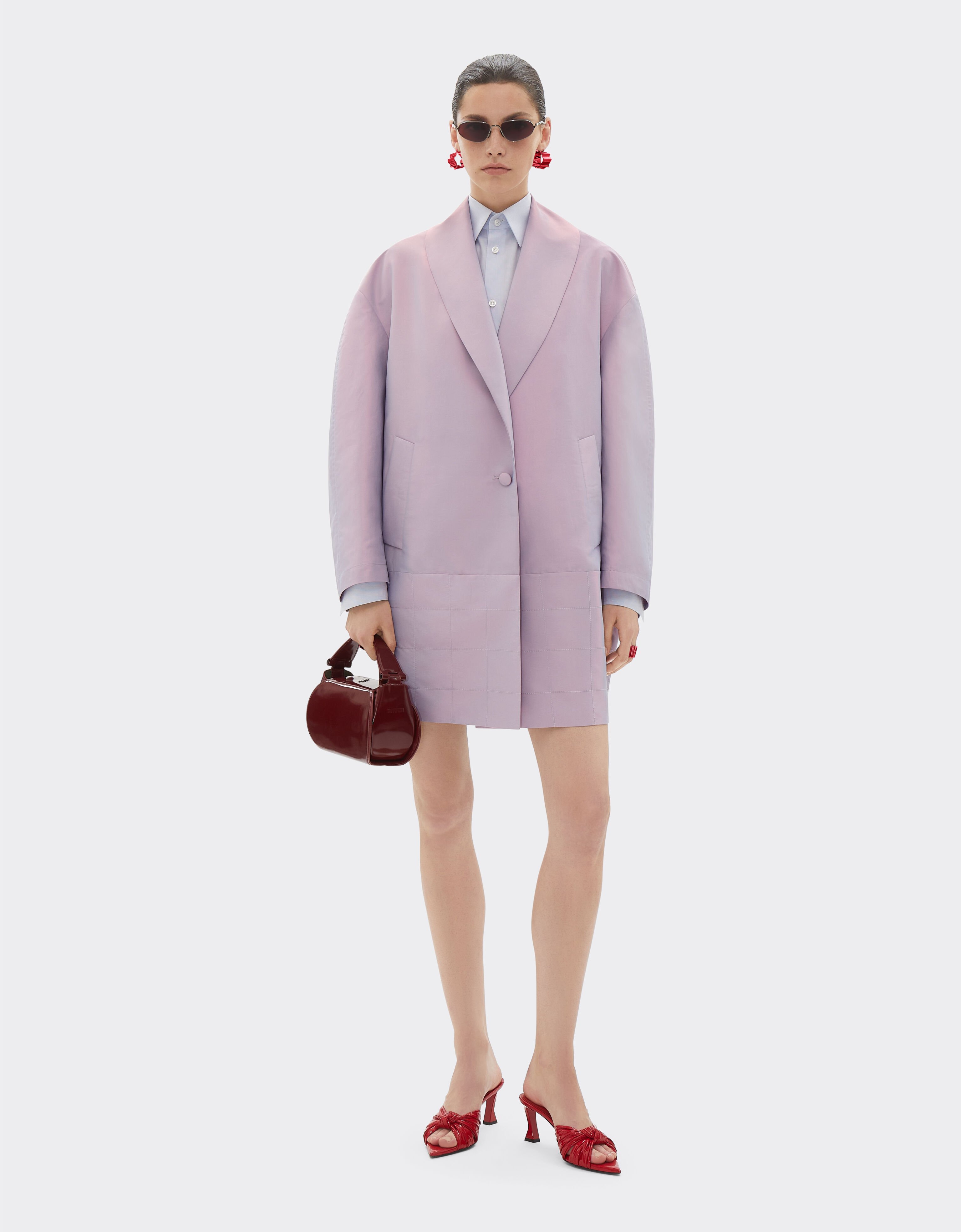 Ferrari Peacoat in iridescent nylon twill Wisteria 22438f