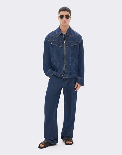 Ferrari Denim Jacket with Topstitching Blu Denim CDMJK0008DCO0014f