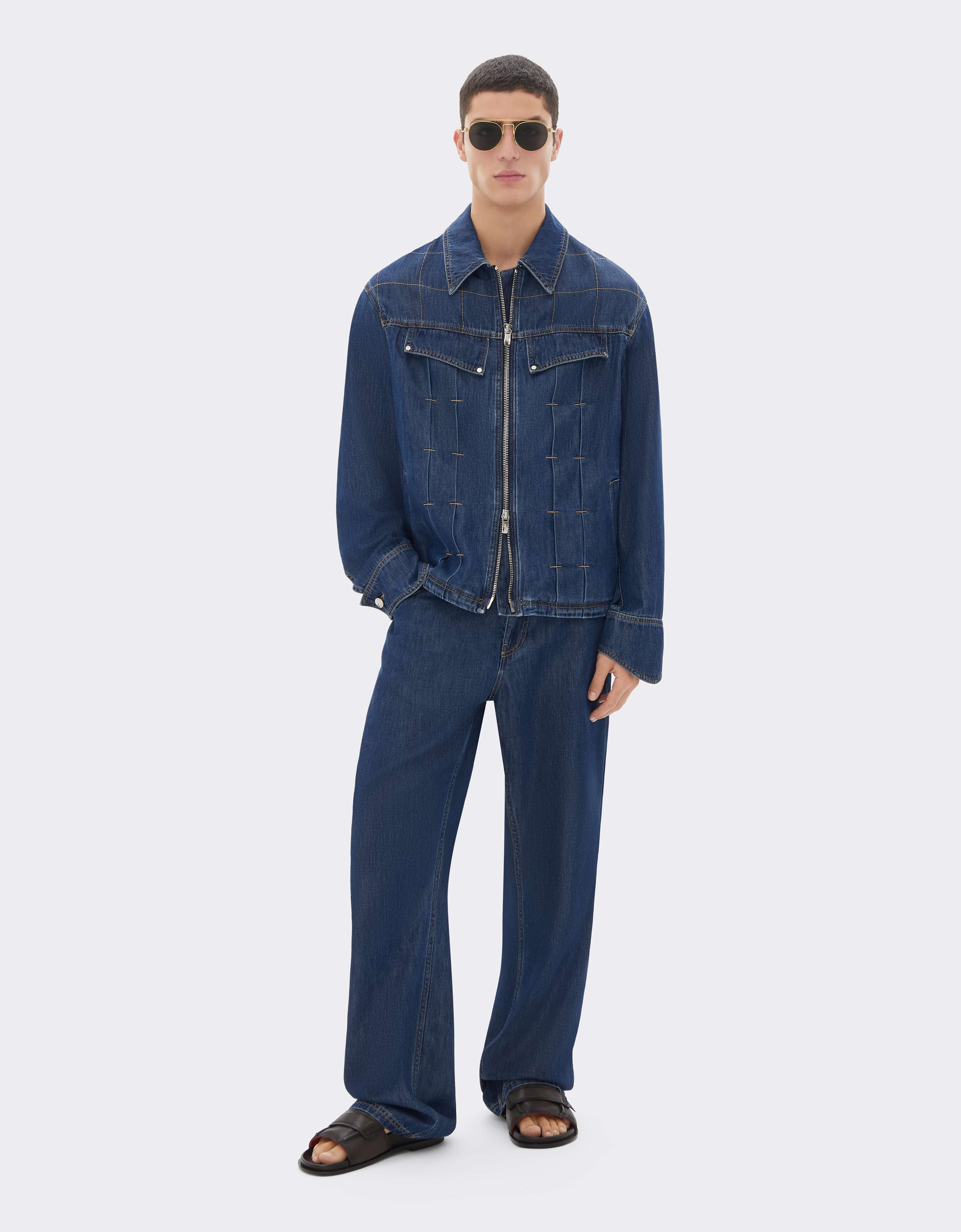 Ferrari Denim Jacket with Topstitching Blu Denim CDMJK0008DCO0014f