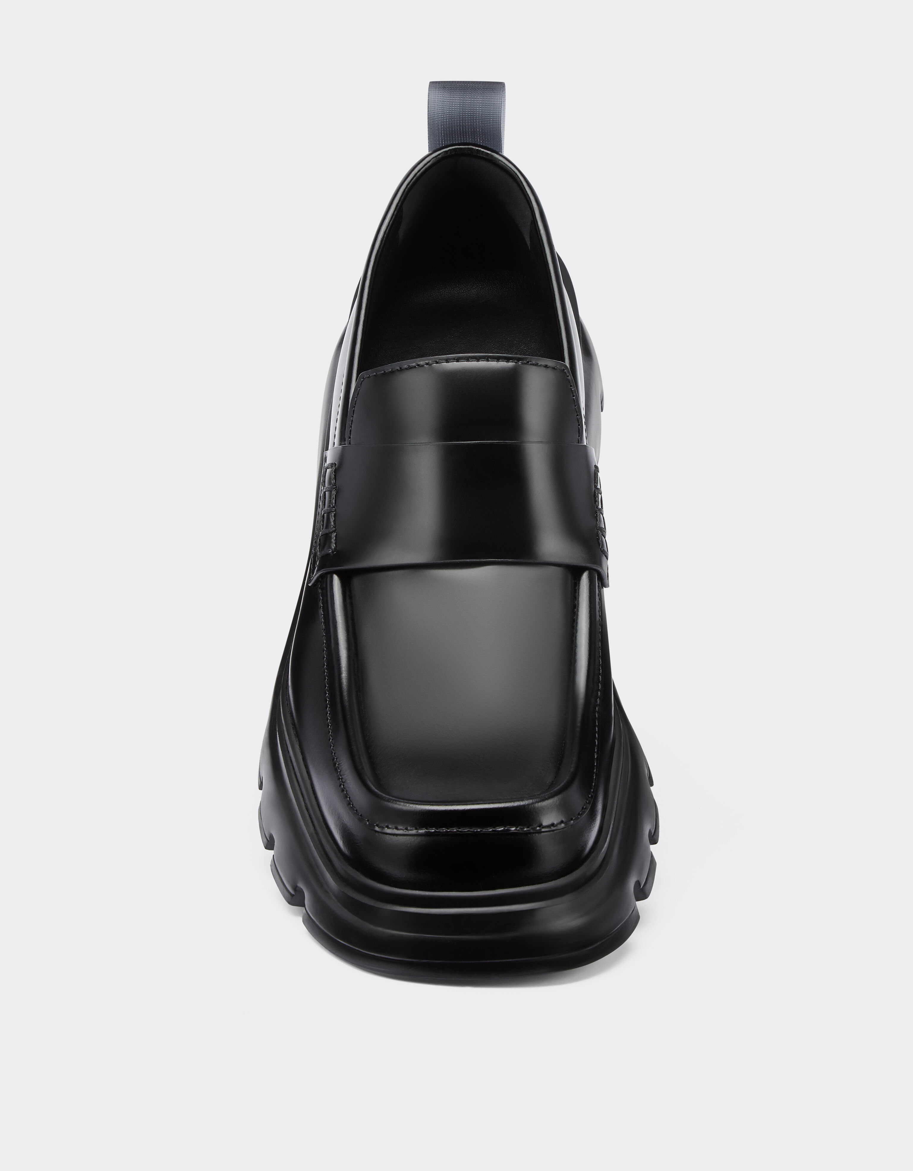 Ferrari 磨面皮革乐福鞋 黑色 20410f