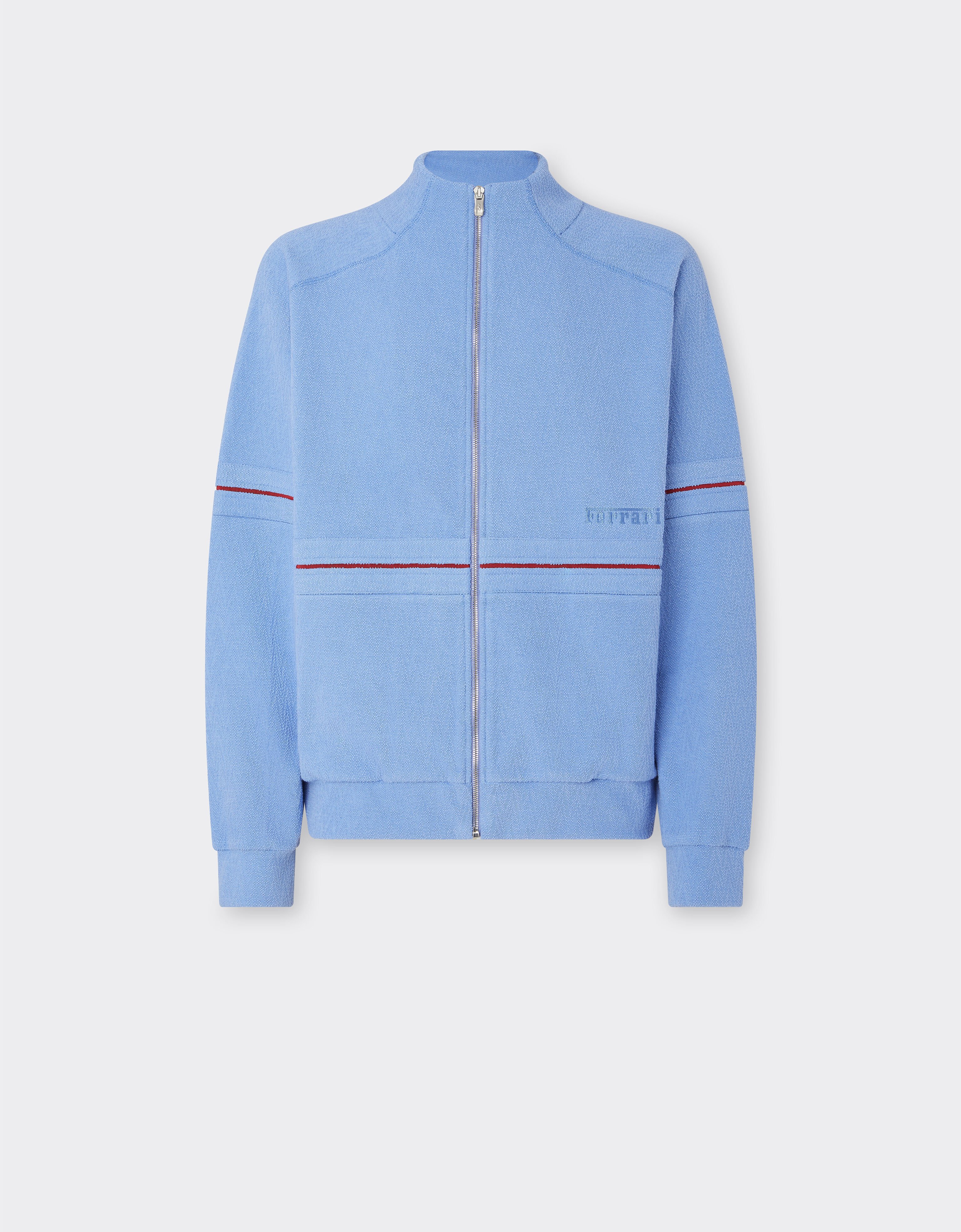 Ferrari Full zip Japanese fleece sweatshirt Oxford Blue 51017f