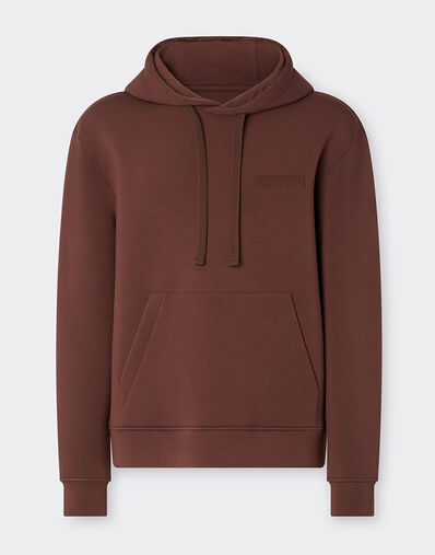 Ferrari Sudadera con capucha en tejido scuba Espresso 22844f