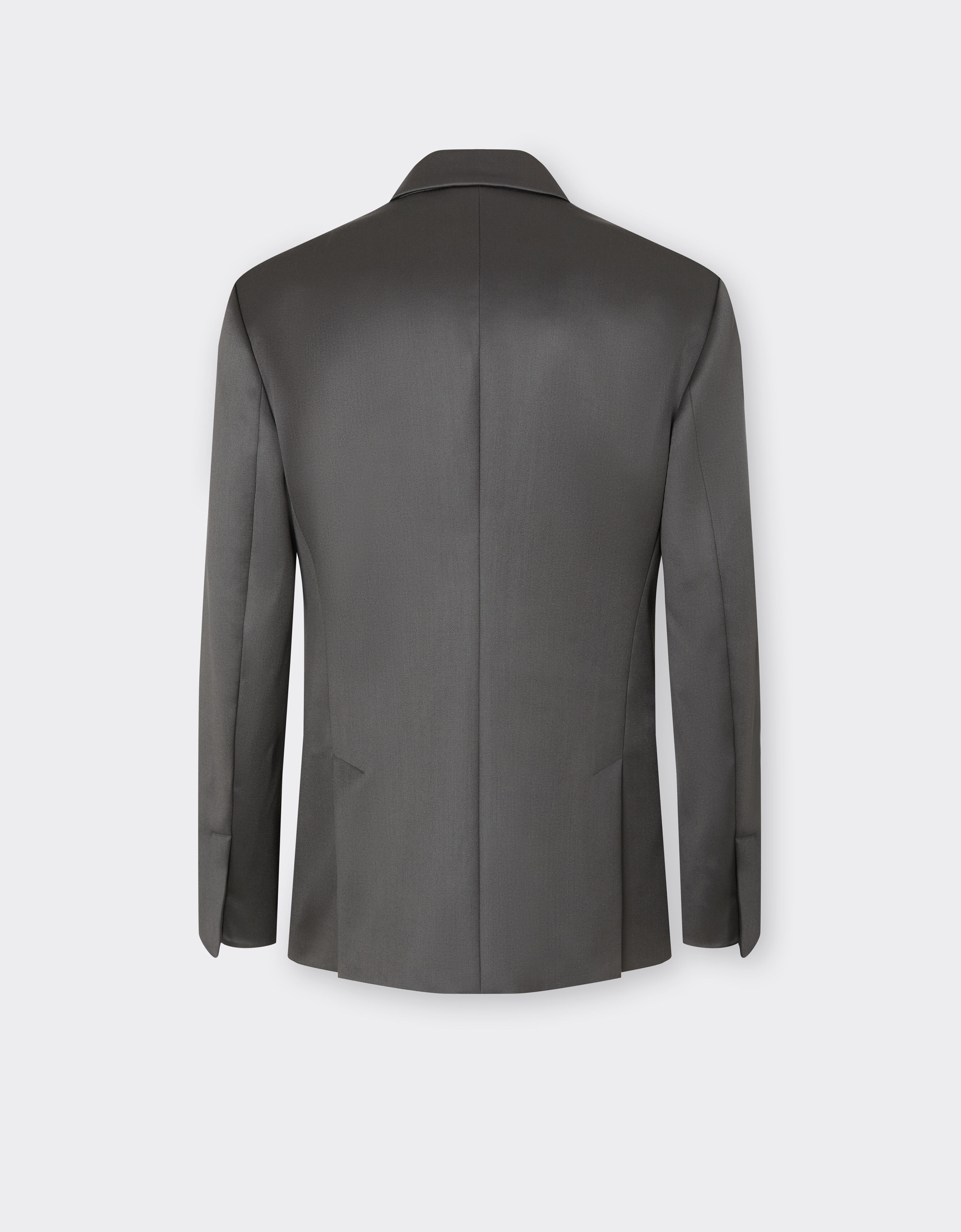 Double-breasted Blazer in Cinzata Wool Satin Ferrari Double-breasted Blazer in Cinzata Wool Satin Grafite CWMJK0014WWO0020f
