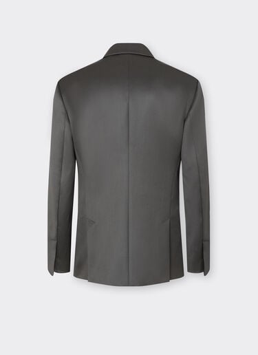 Double-breasted Blazer in Cinzata Wool Satin Ferrari Double-breasted Blazer in Cinzata Wool Satin Grafite CWMJK0014WWO0020f