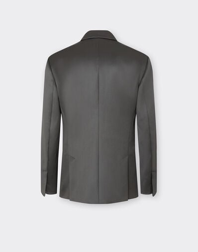 Double-breasted Blazer in Cinzata Wool Satin Ferrari Double-breasted Blazer in Cinzata Wool Satin Grafite CWMJK0014WWO0020f