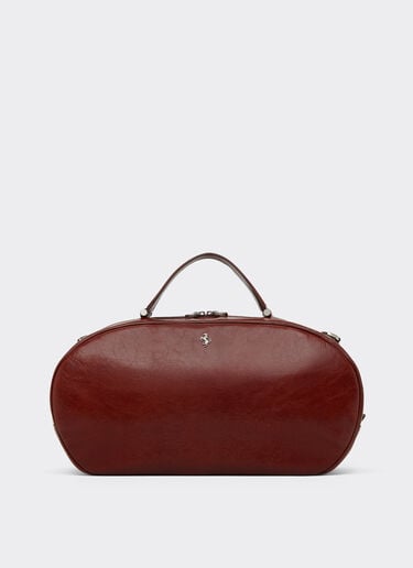 Ferrari The Ferrari Dino Bowling Bag Soft in glossy leather Fired Brick 51326f