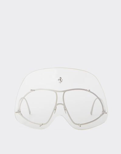 Ferrari Ferrari Limited Edition metal sunglasses with transparent shield Silver F1247f