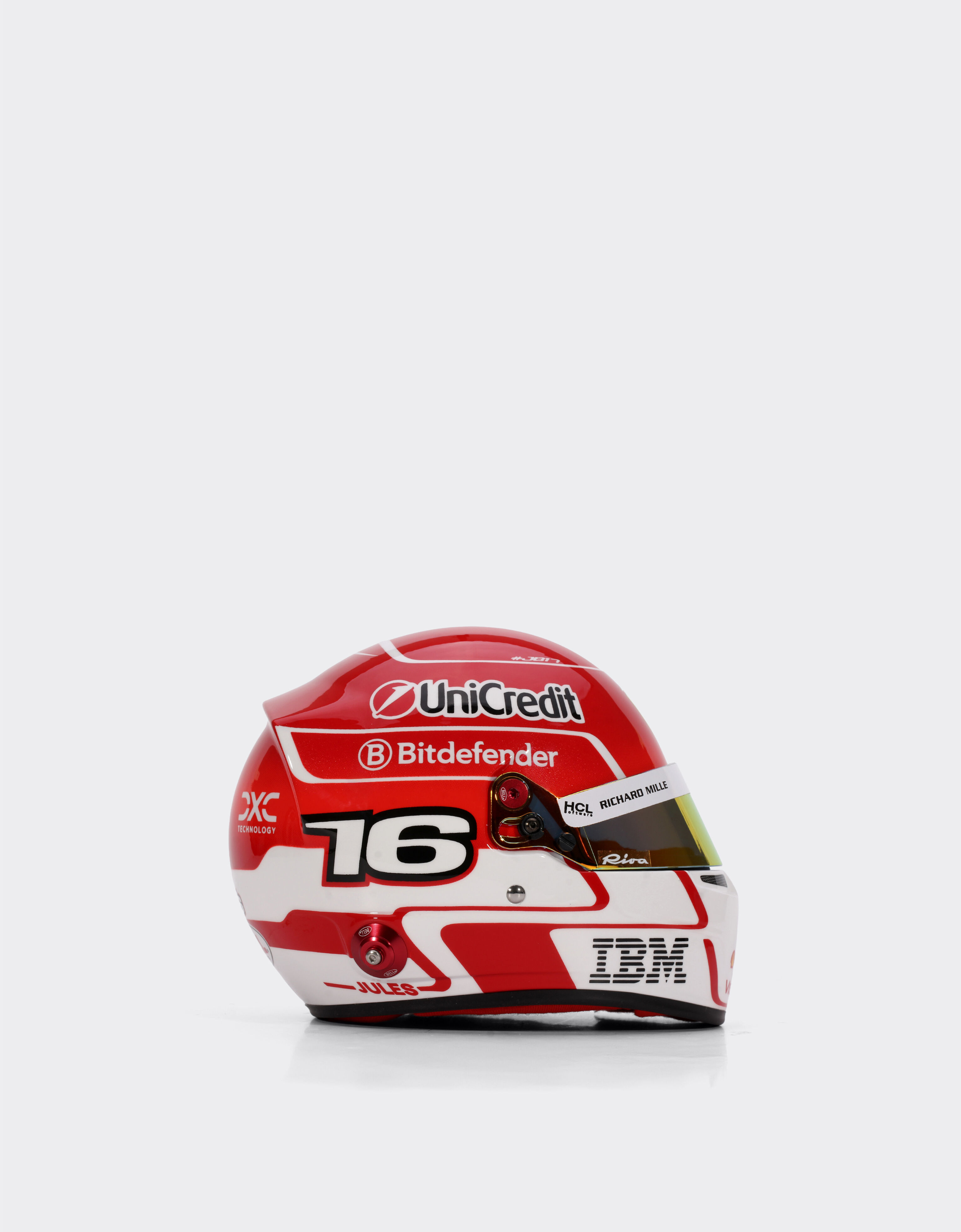 Ferrari 2025 Charles Leclerc mini helmet in 1:2 scale MULTICOLOUR LA07Of