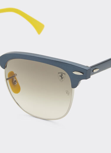 Ferrari Ray-Ban for Scuderia Ferrari RB3807M in blue metal with grey gradient lens Blu Scozia F1513f
