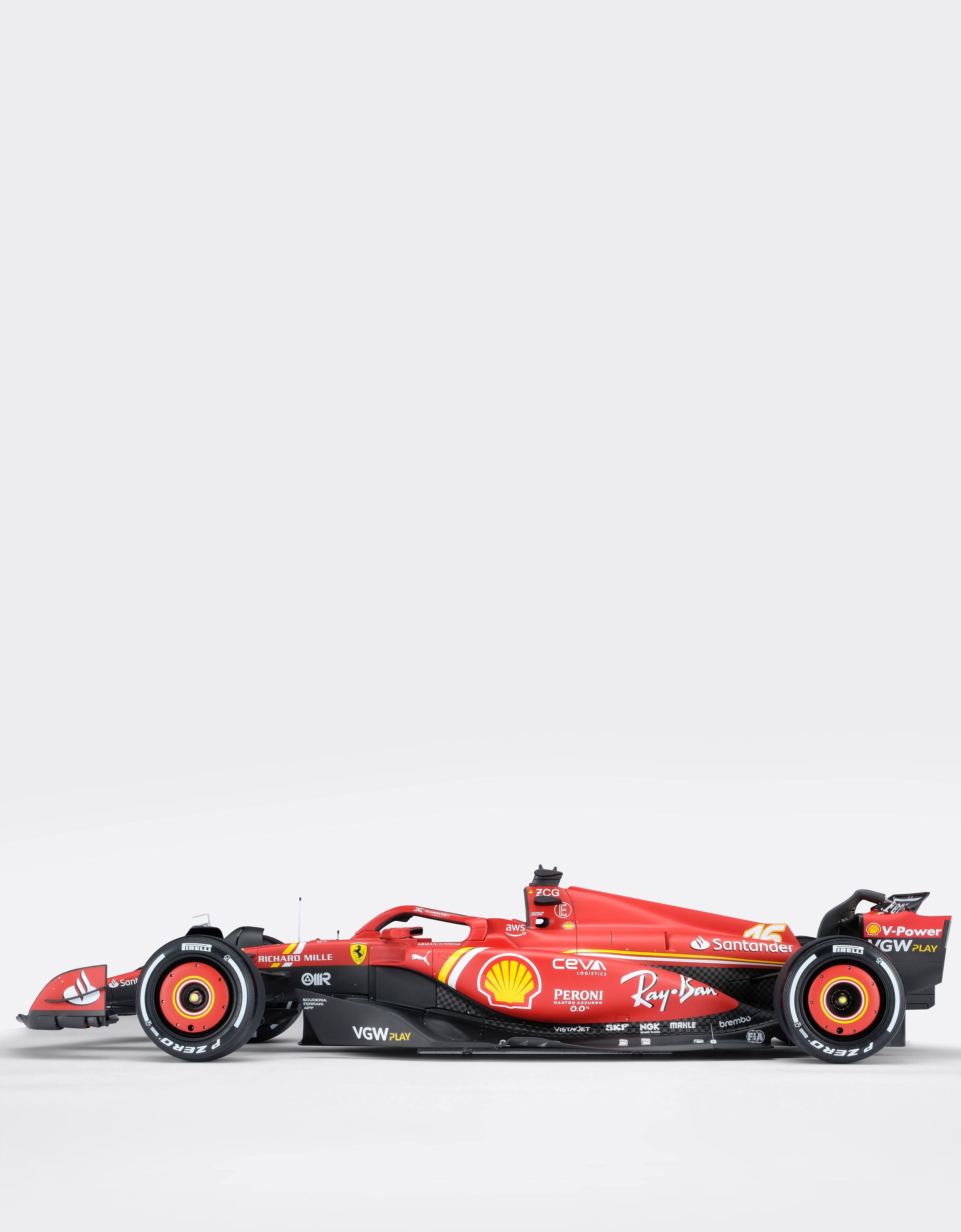 Ferrari Modèle Ferrari SF-24 Charles Leclerc GP d'Australie 2024, échelle 1:8 Rouge de Course F1483f