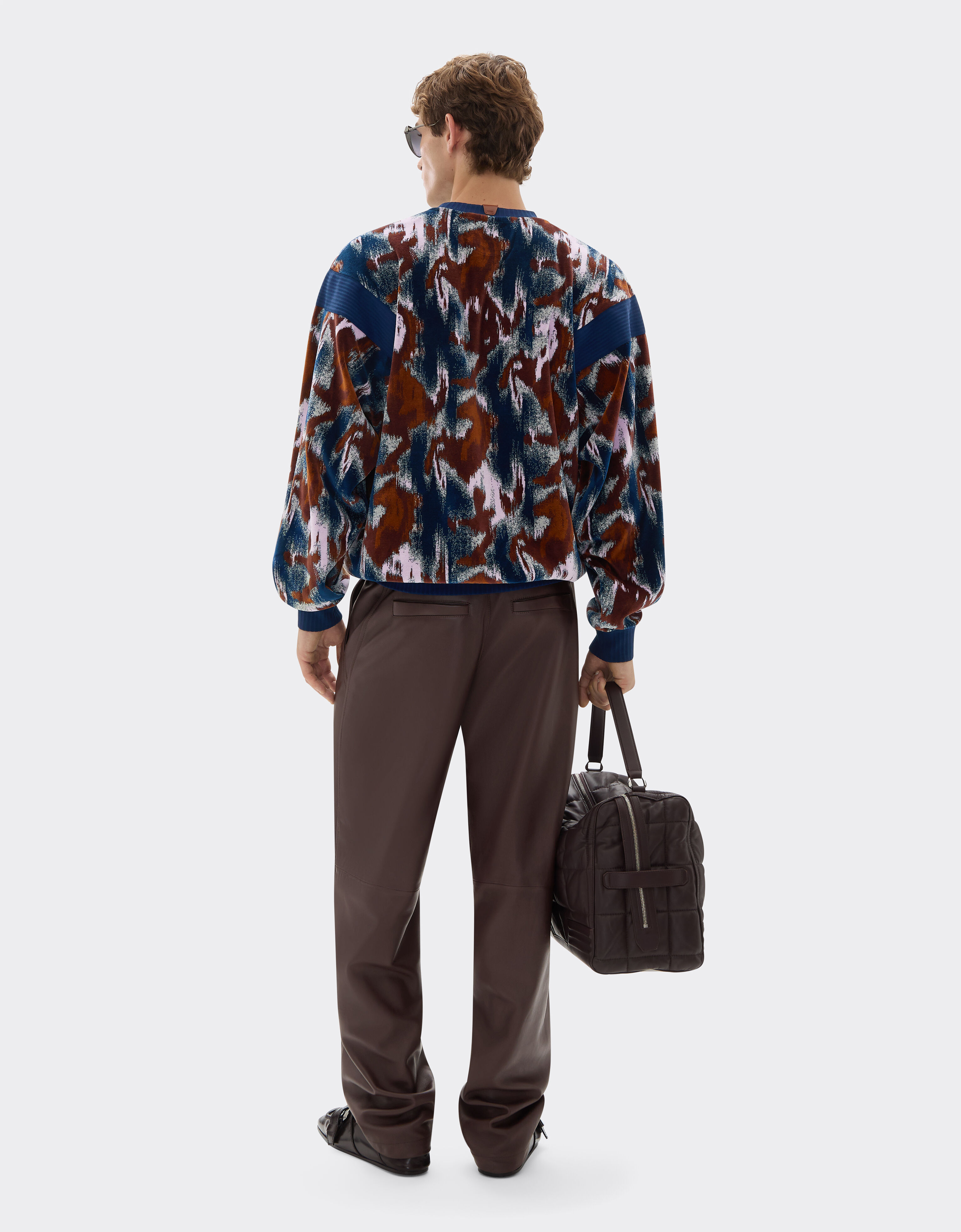 Ferrari Leather chino pants Espresso 49463f