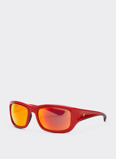 Ferrari Ray-Ban para la Scuderia Ferrari RB4405M rojo/negro con lentes marrones con espejo naranja Rojo F0841f