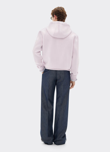 Ferrari Hooded sweatshirt in scuba Wisteria 49280f