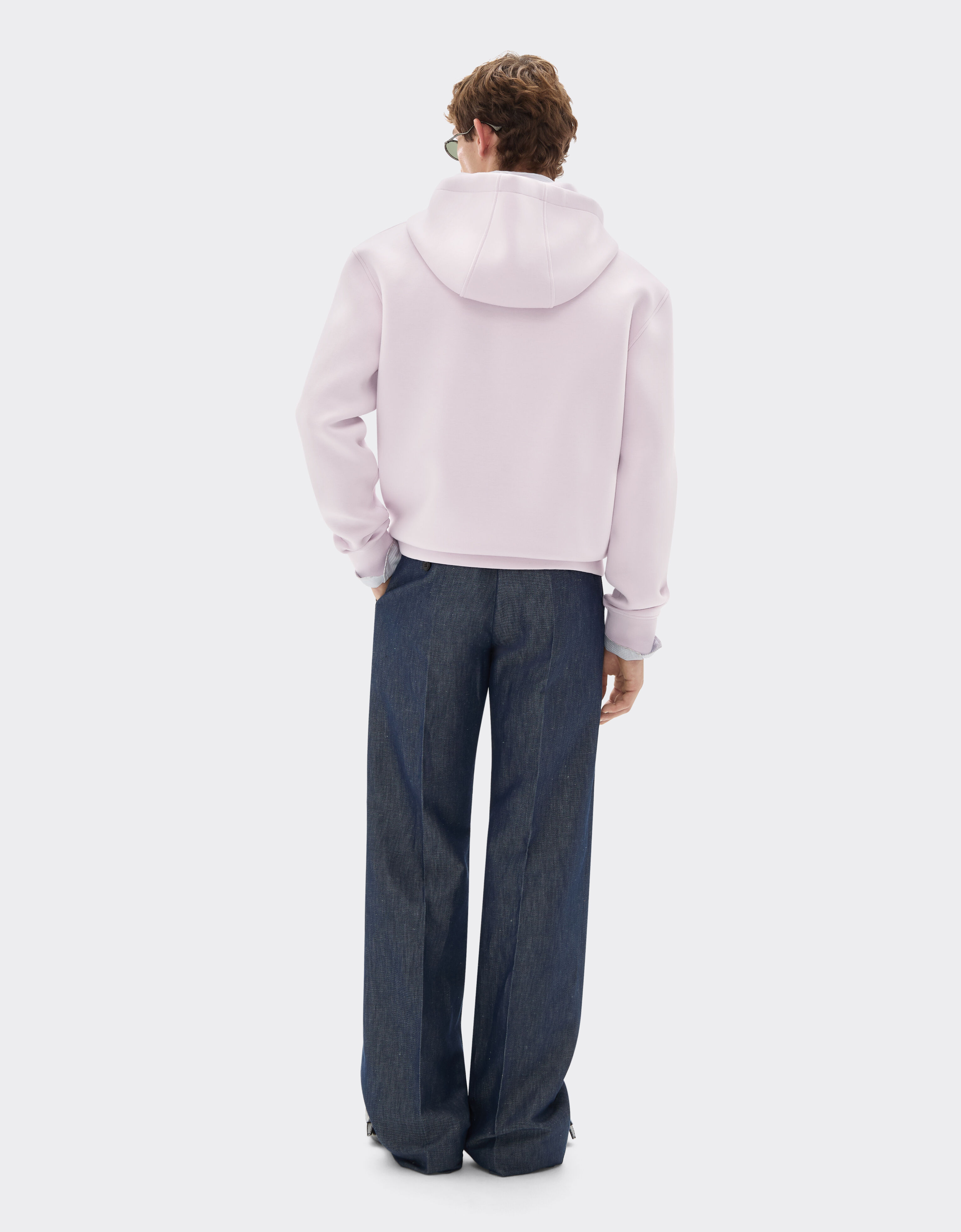 Ferrari Hooded sweatshirt in scuba Wisteria 49280f
