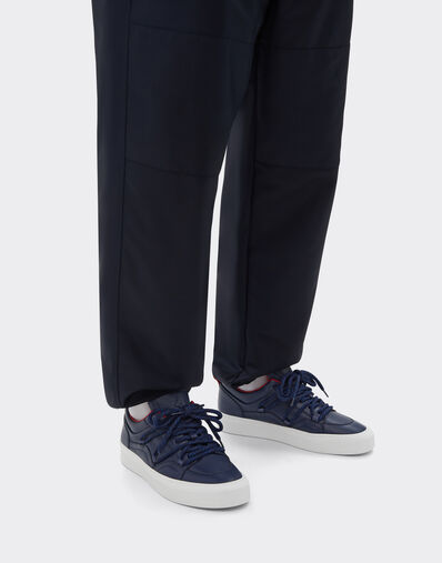 Ferrari Trainers in tumbled leather Navy 22067f