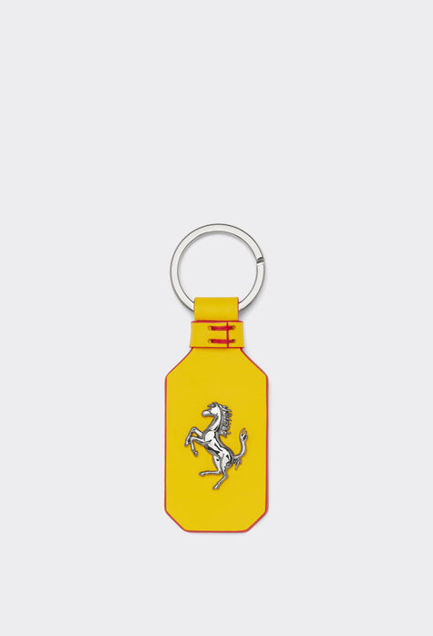 Ferrari Leather keyring with Prancing Horse Rosso Corsa 47434f