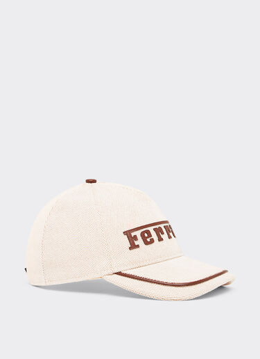 Ferrari Baseball cap with embroidered Ferrari logo and leather details Hide 21931f