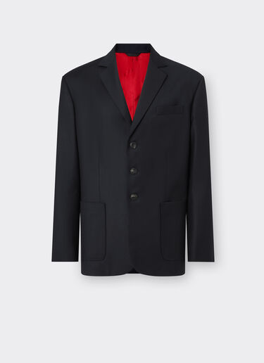 Ferrari Blazer in foulé di lana Navy 20988f