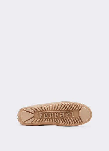 Ferrari Nappa leather and suede high-top driver sneaker Nude 22738f