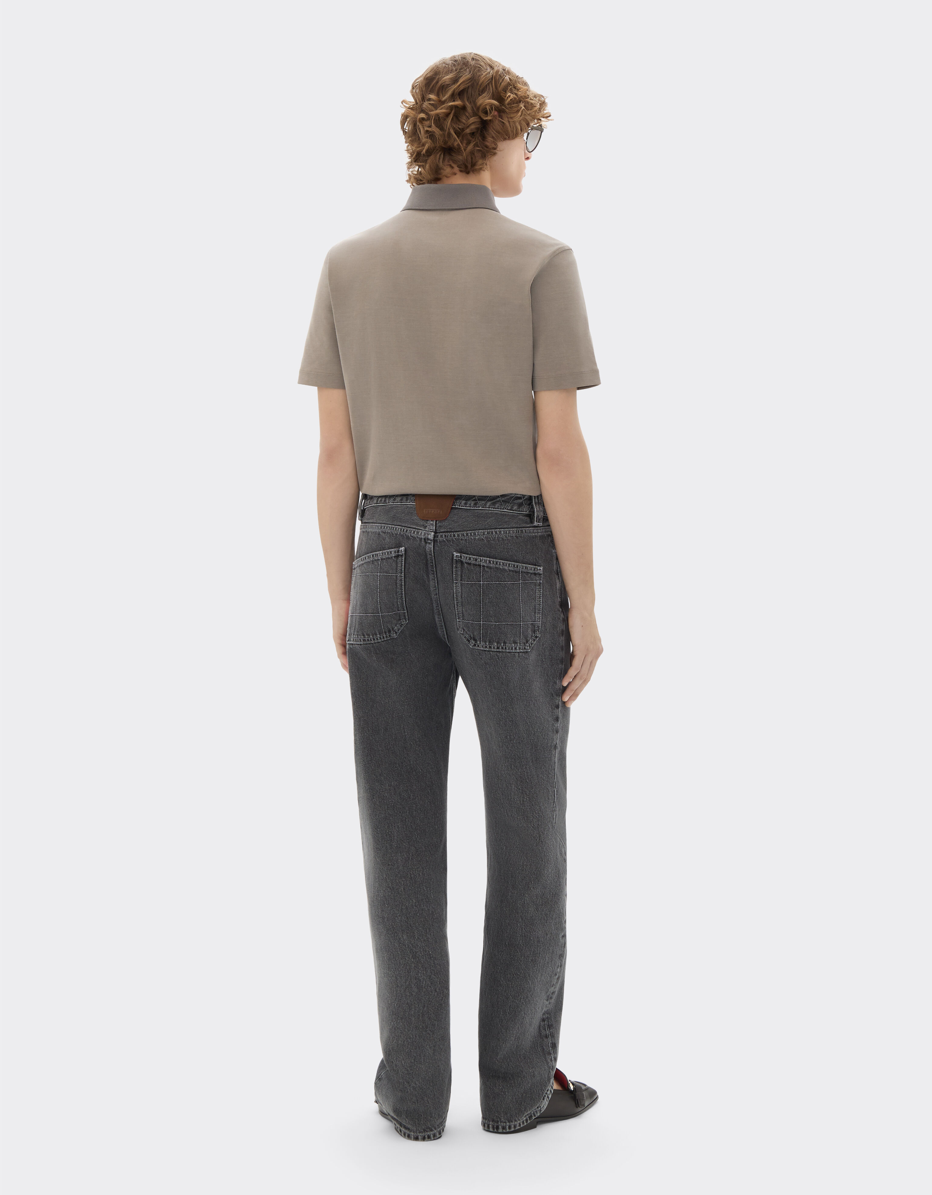 Ferrari Cotton polo shirt with Ferrari logo Clay 50994f