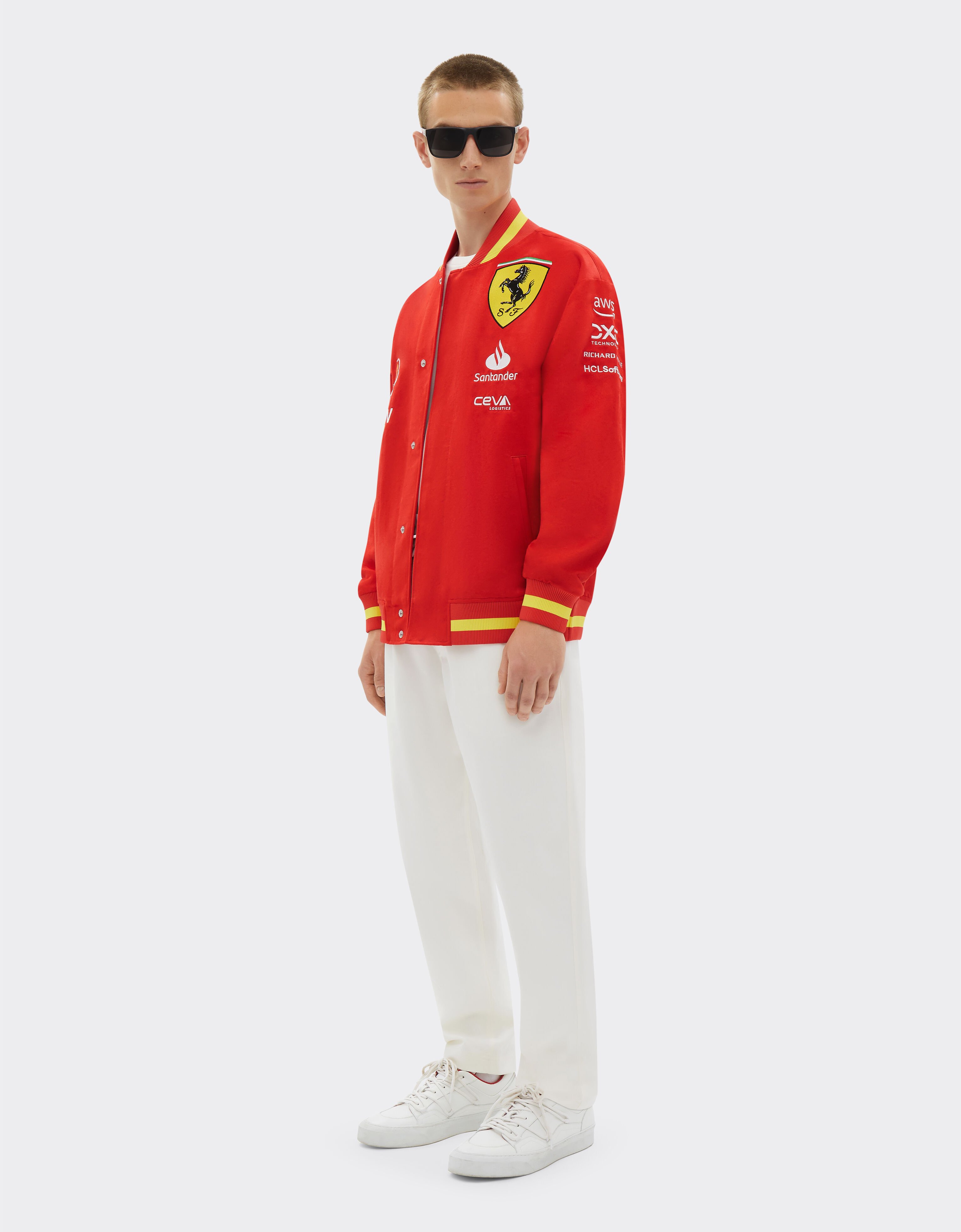 Ferrari Giacca bomber Varsity Puma per Scuderia Ferrari Rosso Corsa F1426f