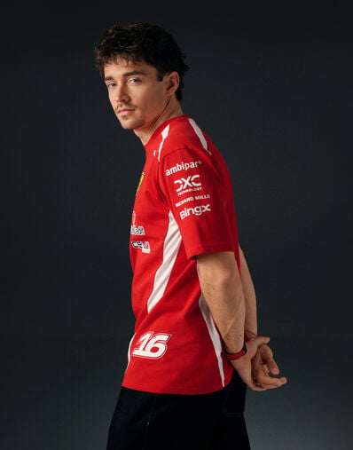 Ferrari Camiseta Leclerc Replica Drivers Authentic 2026 Puma para Scuderia Ferrari HP Rojo LA0H3f