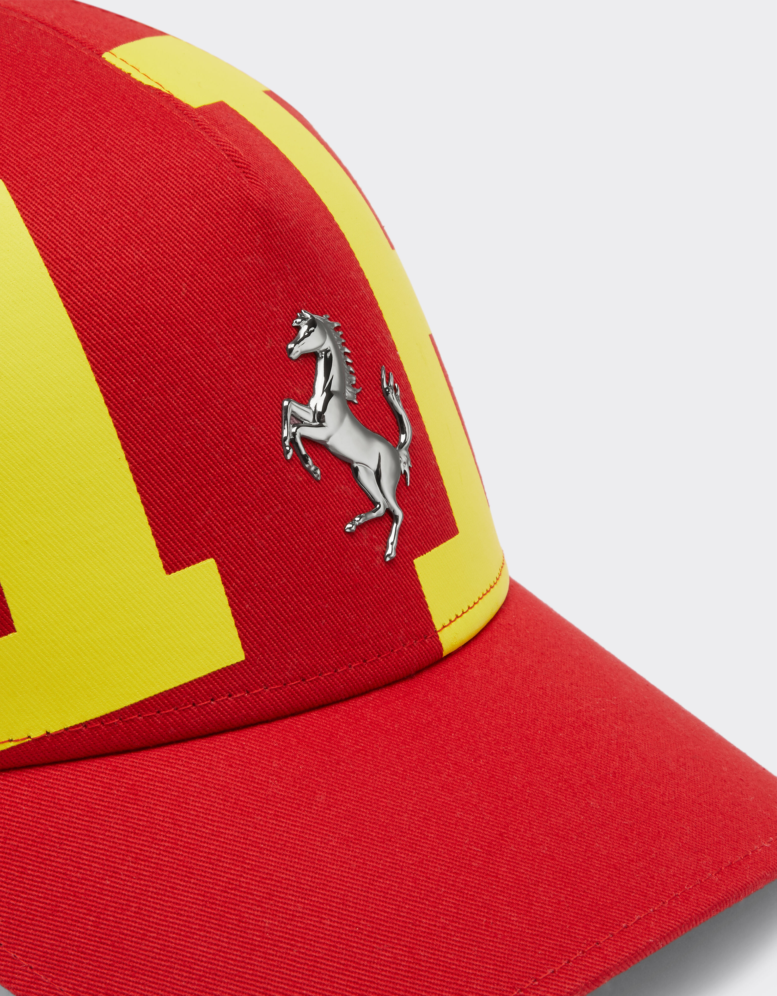 Ferrari Cotton twill cap with Ferrari logo Rosso Corsa 47084f