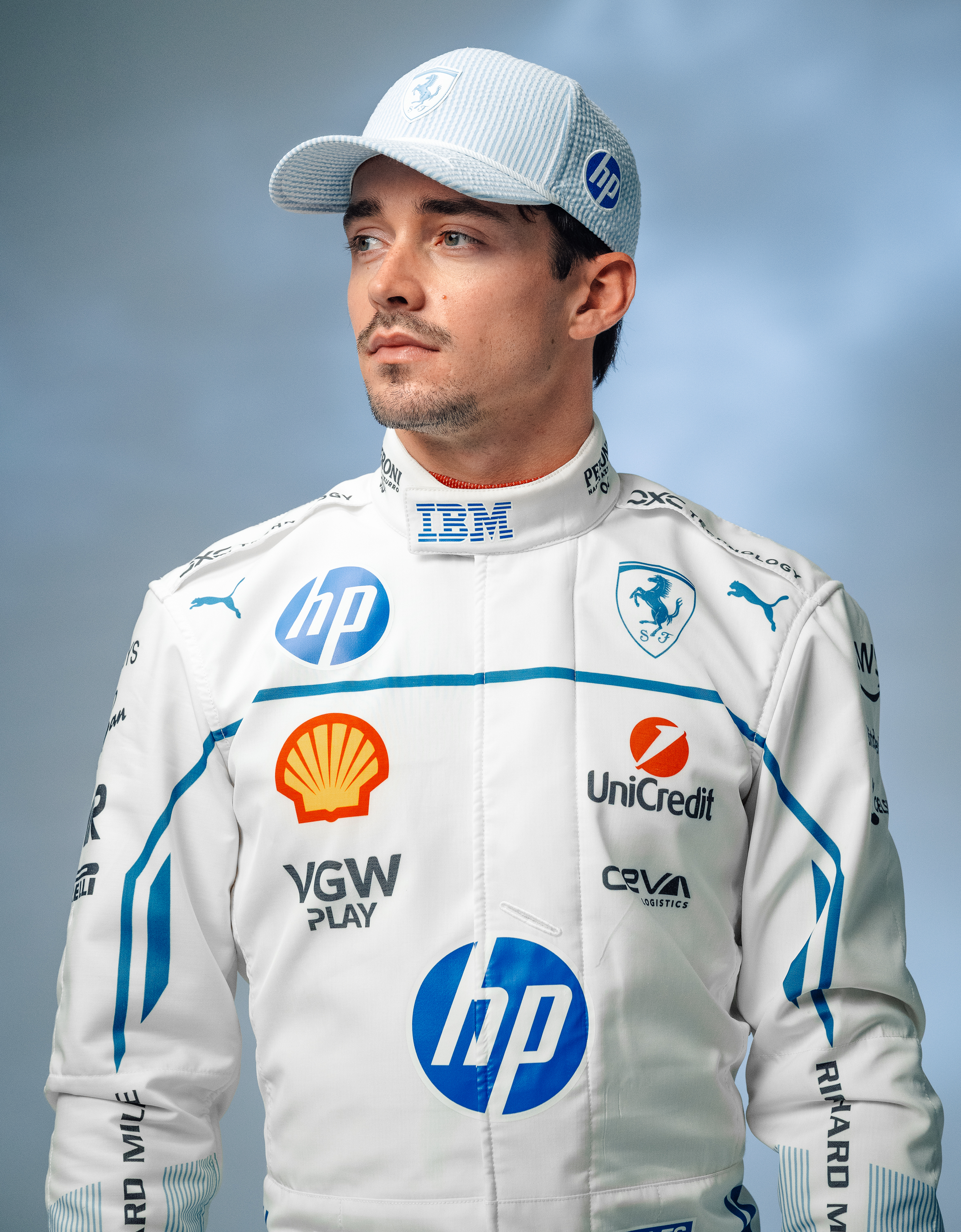 Ferrari Puma for Scuderia Ferrari HP 2025 Special Edition Leclerc baseball cap Optical White LA00Jf