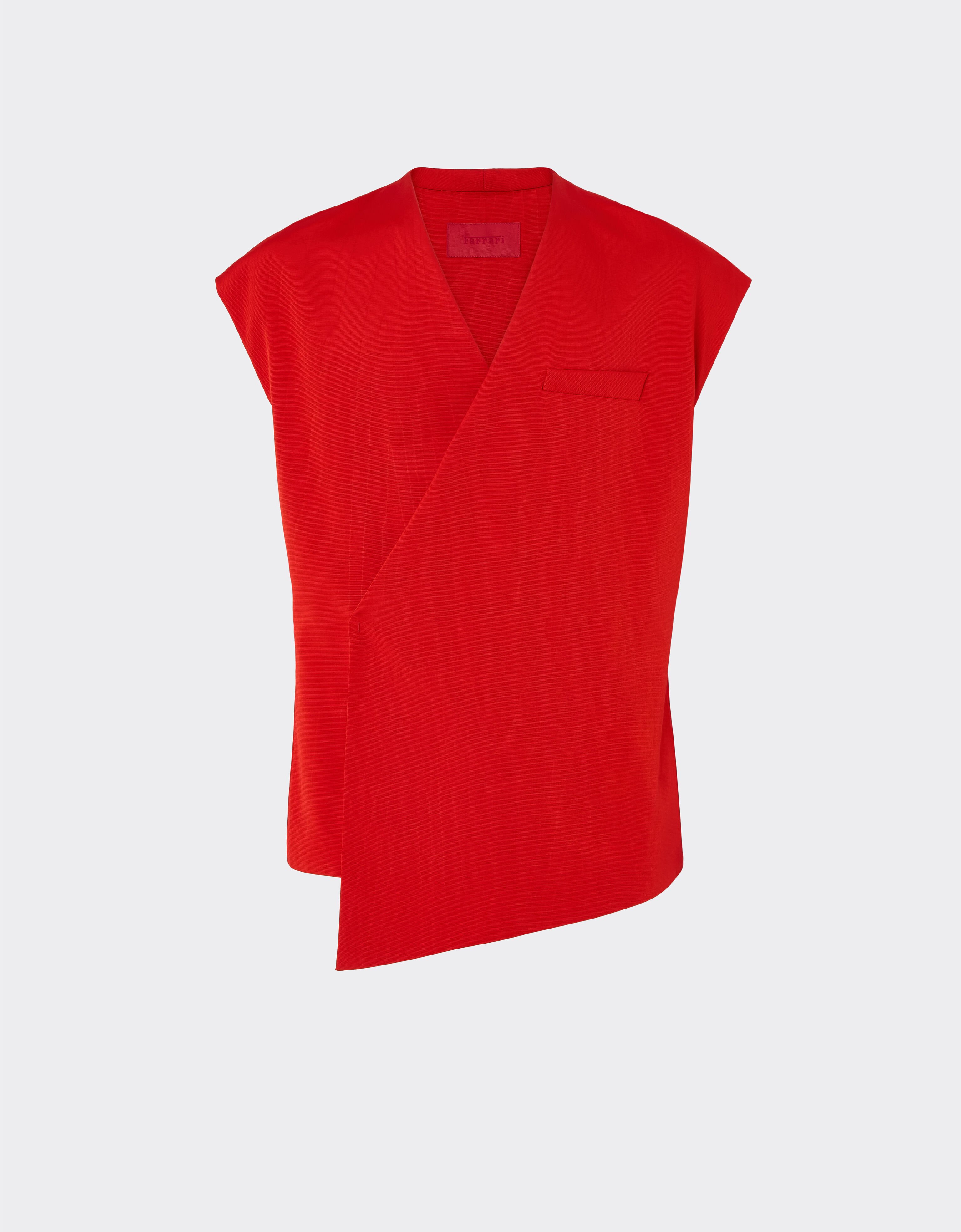 Ferrari Gilet en faille moiré Rosso Magma 50902f