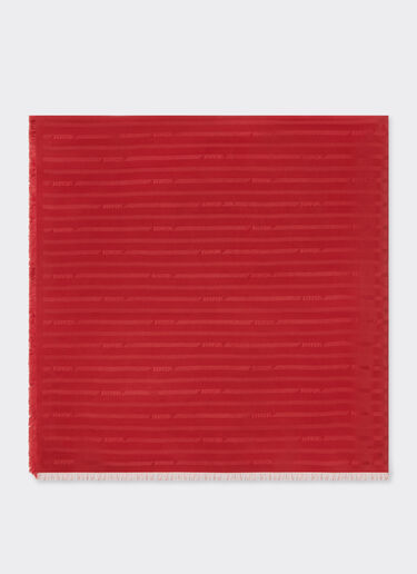 Ferrari Silk scarf with micro Ferrari logo Maison Red 50190f