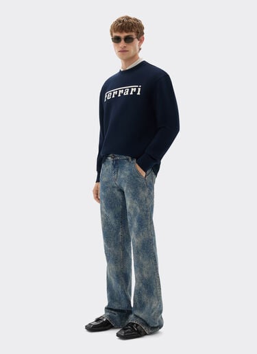 Scuba sweatshirt with Ferrari logo Ferrari Scuba sweatshirt with Ferrari logo Navy 20518f