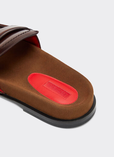 Ferrari Slide loafers in brushed leather Brown 22232f