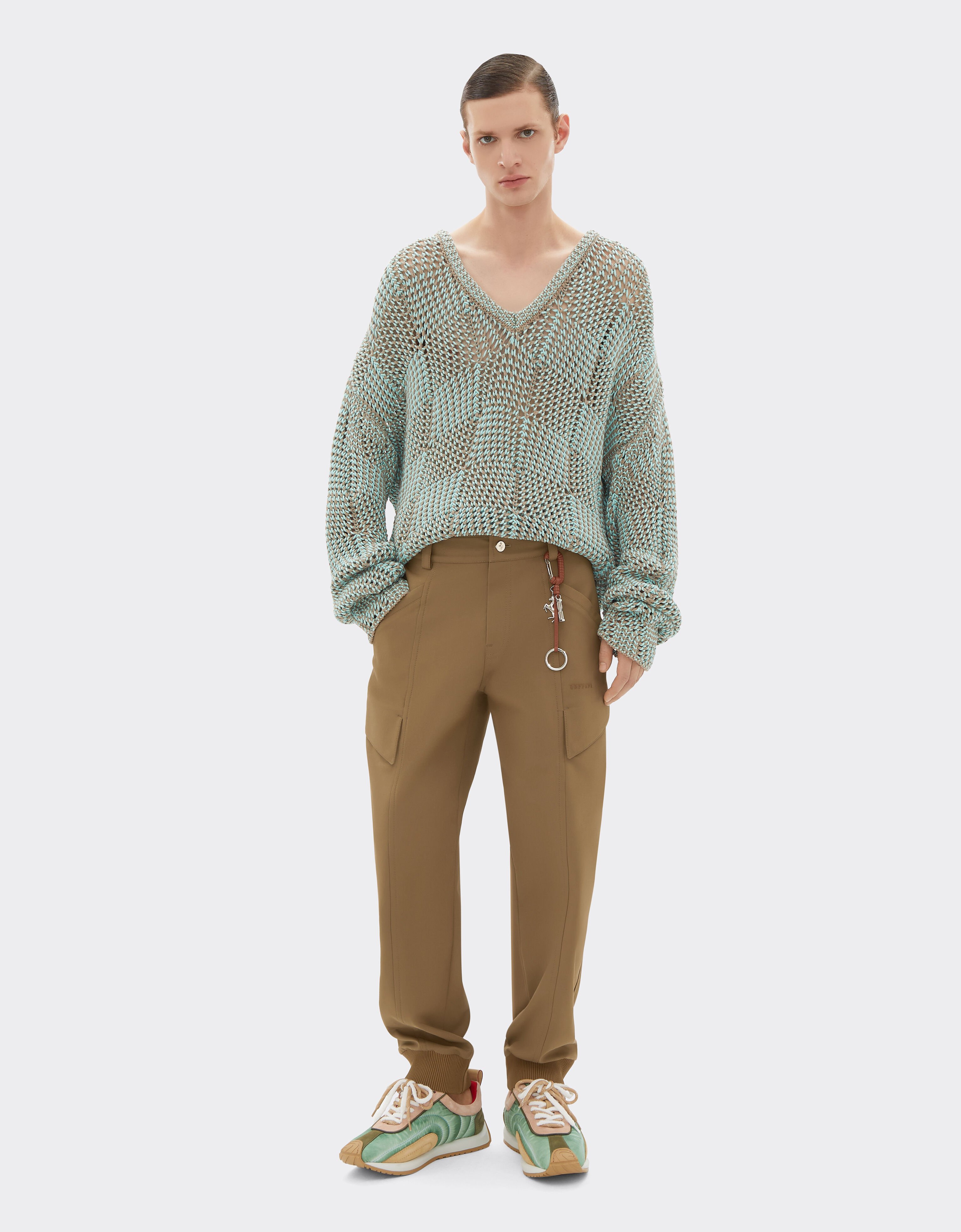 Ferrari pantalon cargo en coton technique Khaki Green 50354f