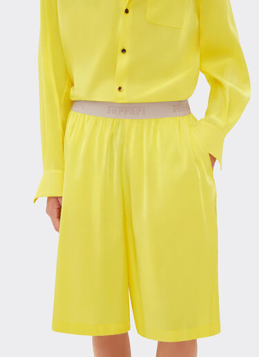 Ferrari Short trousers in shiny viscose Giallo Modena 21875f