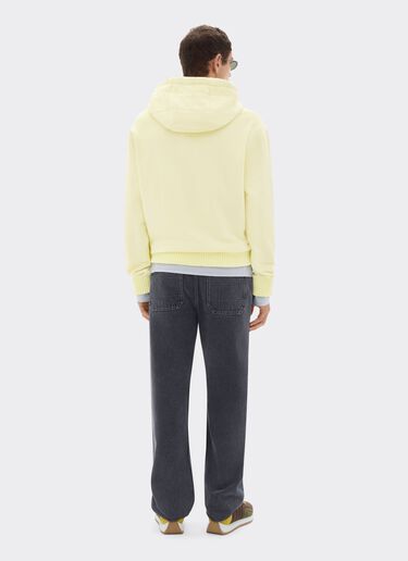 Ferrari Cotton and cashmere hoodie Iris Yellow 49940f