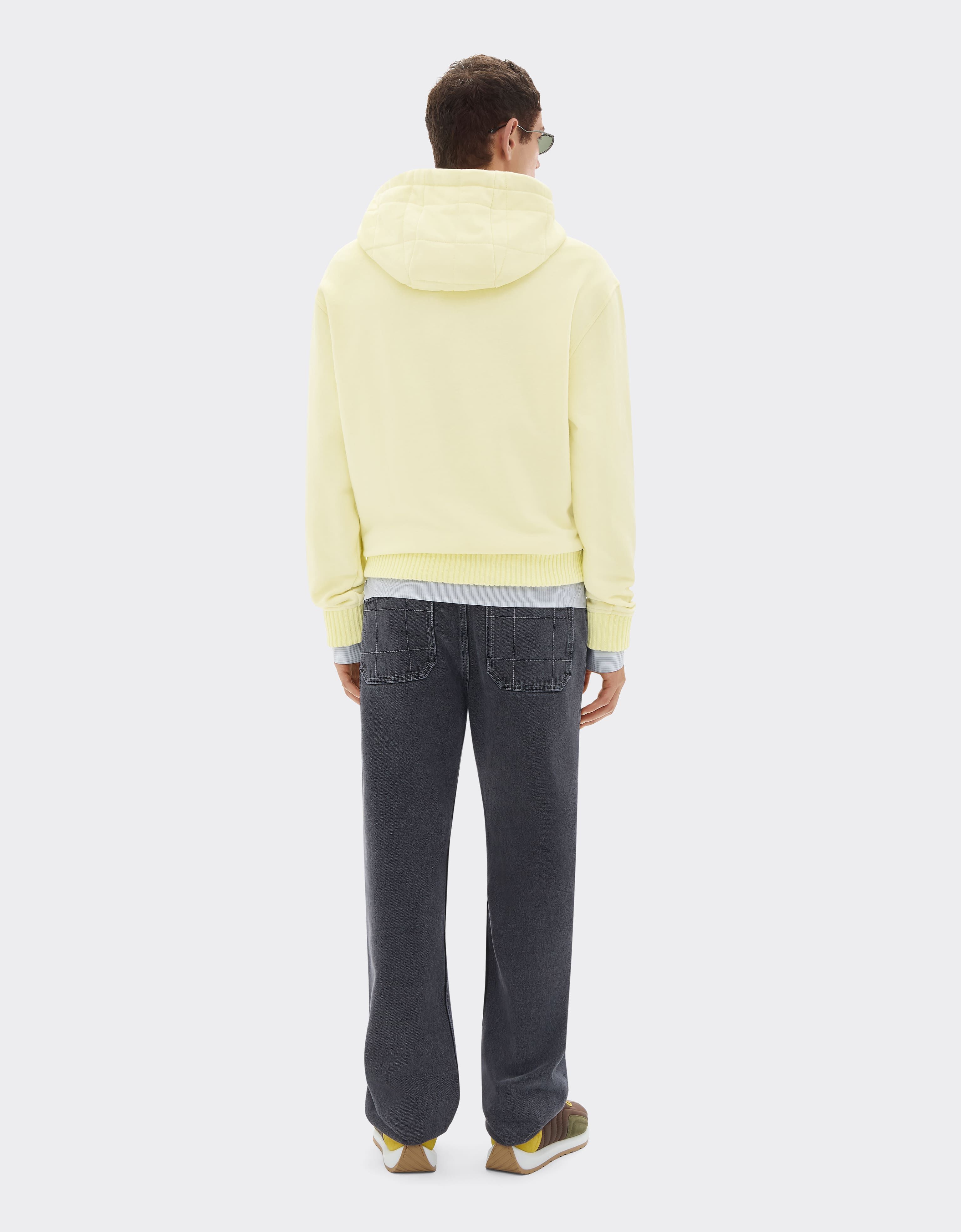 Ferrari Cotton and cashmere hoodie Iris Yellow 49940f