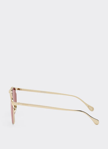 Ferrari Ferrari sunglasses in gold-tone metal with exclusive Contrast Pro™ lenses Gold F1537f