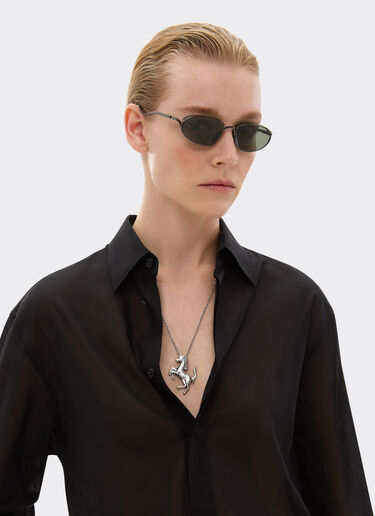 Ferrari Necklace with Prancing Horse Charcoal 20010f