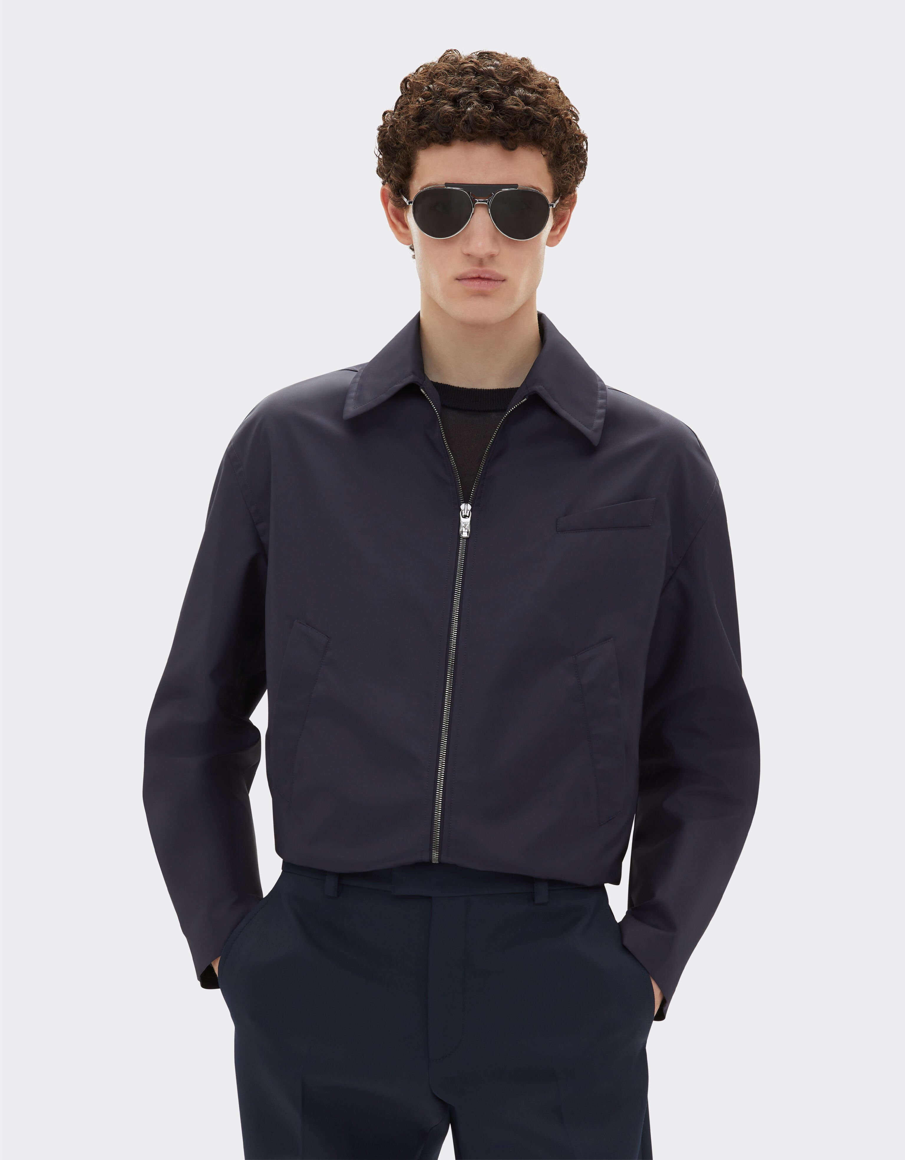 Ferrari Veste bombardier en sergé Q-CYCLE®. Bleu marine 21781f