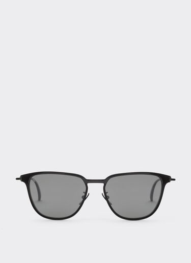 Ferrari Lunettes de soleil Ferrari en métal  noir avec verres noirs cristallins polarisés Black Matt LA0LDf