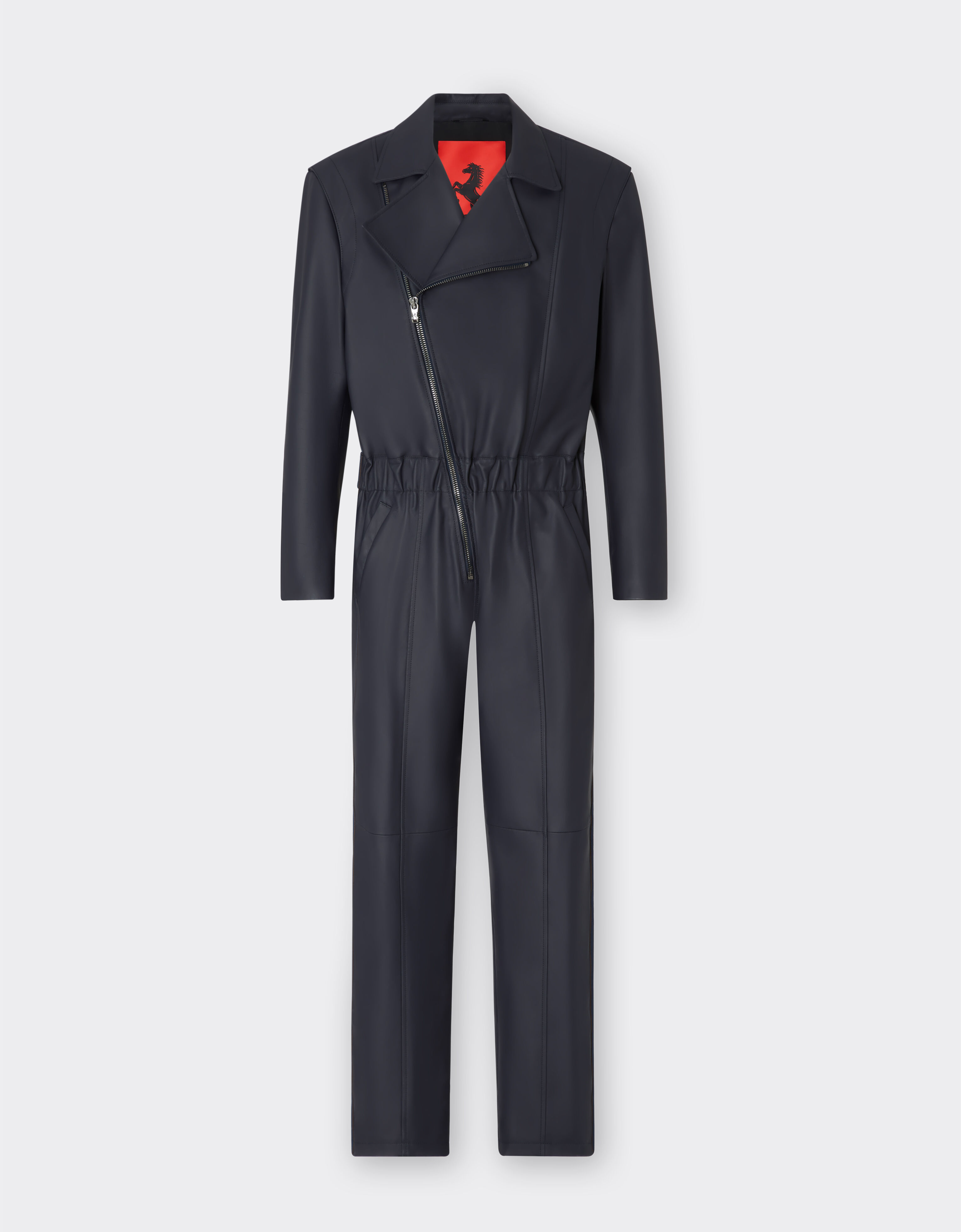 Ferrari Jumpsuit Ferrari Suit aus Nappaleder Blu Scozia 47525f