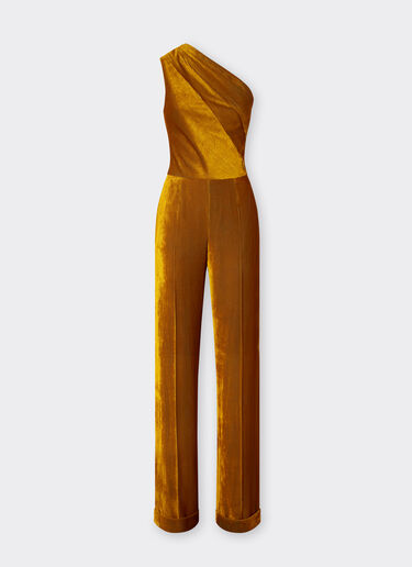 Ferrari Shiny corduroy jumpsuit Gold 22647f