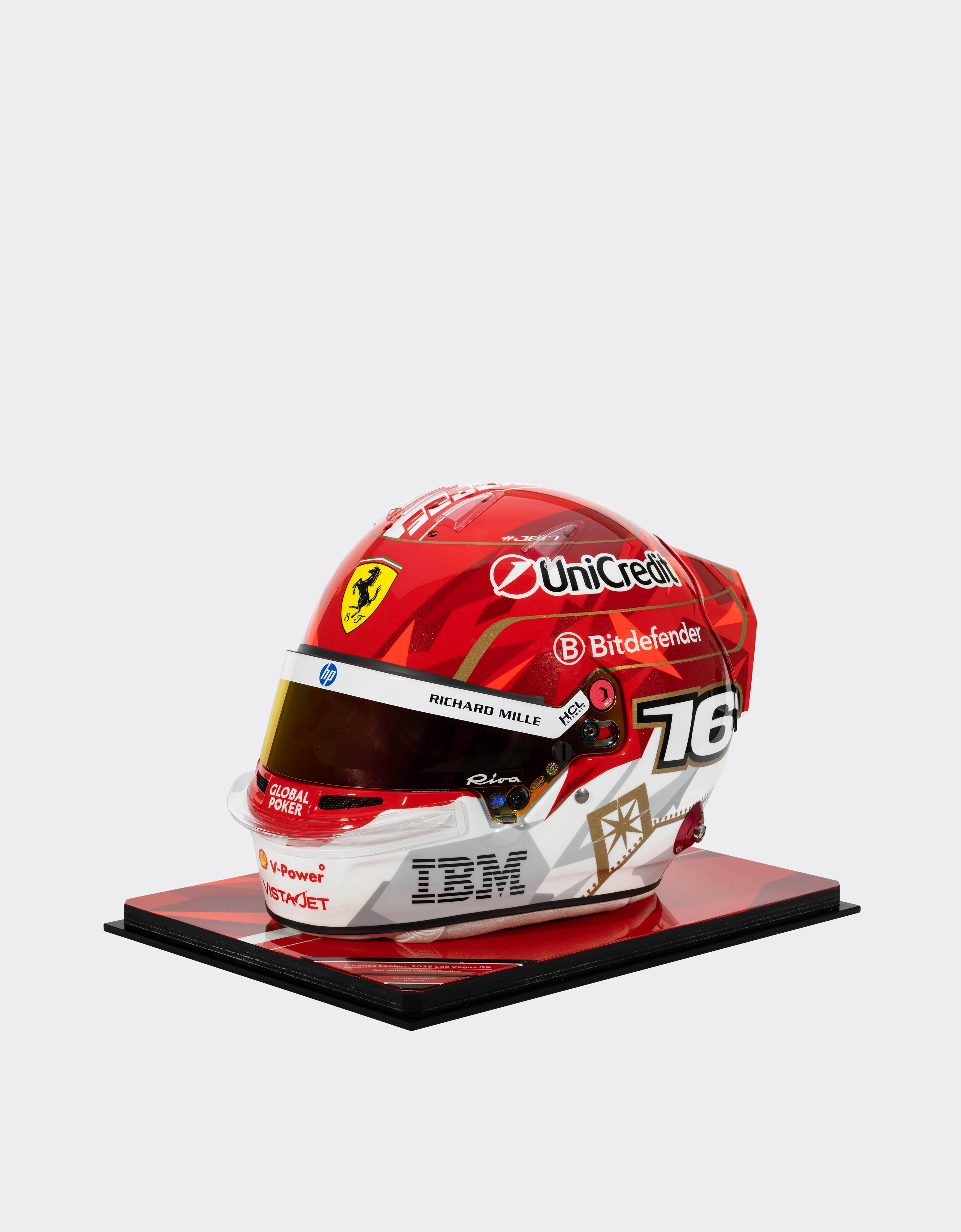 Ferrari Casque Leclerc Las Vegas Special Edition 2025 à l'échelle 1:1 MULTICOLOUR LA070f