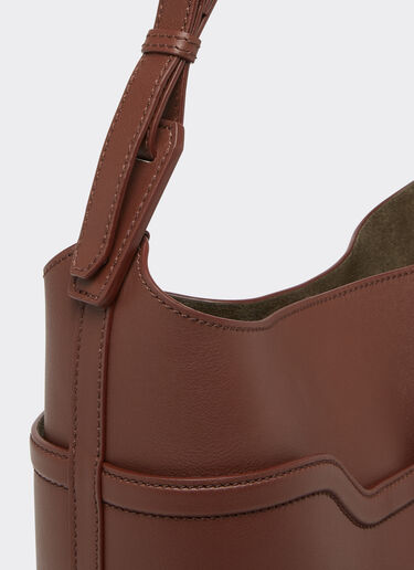Ferrari Bucket bag in tumbled leather Hide 21986f