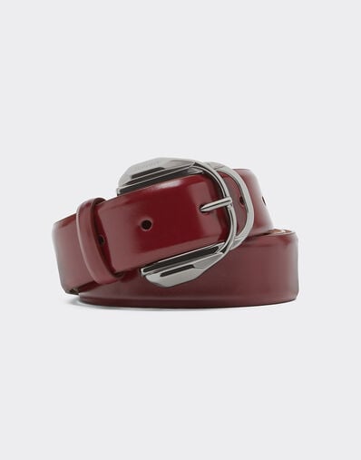 Ferrari Shiny leather belt Cherry 49264f