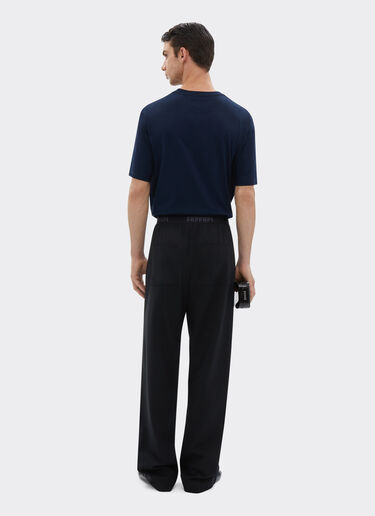 Ferrari Wide trousers in cool wool Black 21172f