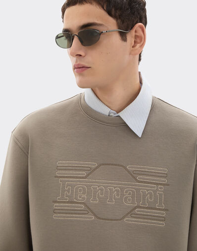 Ferrari Sweat-shirt en scuba avec broderie Ferrari Clay 51164f