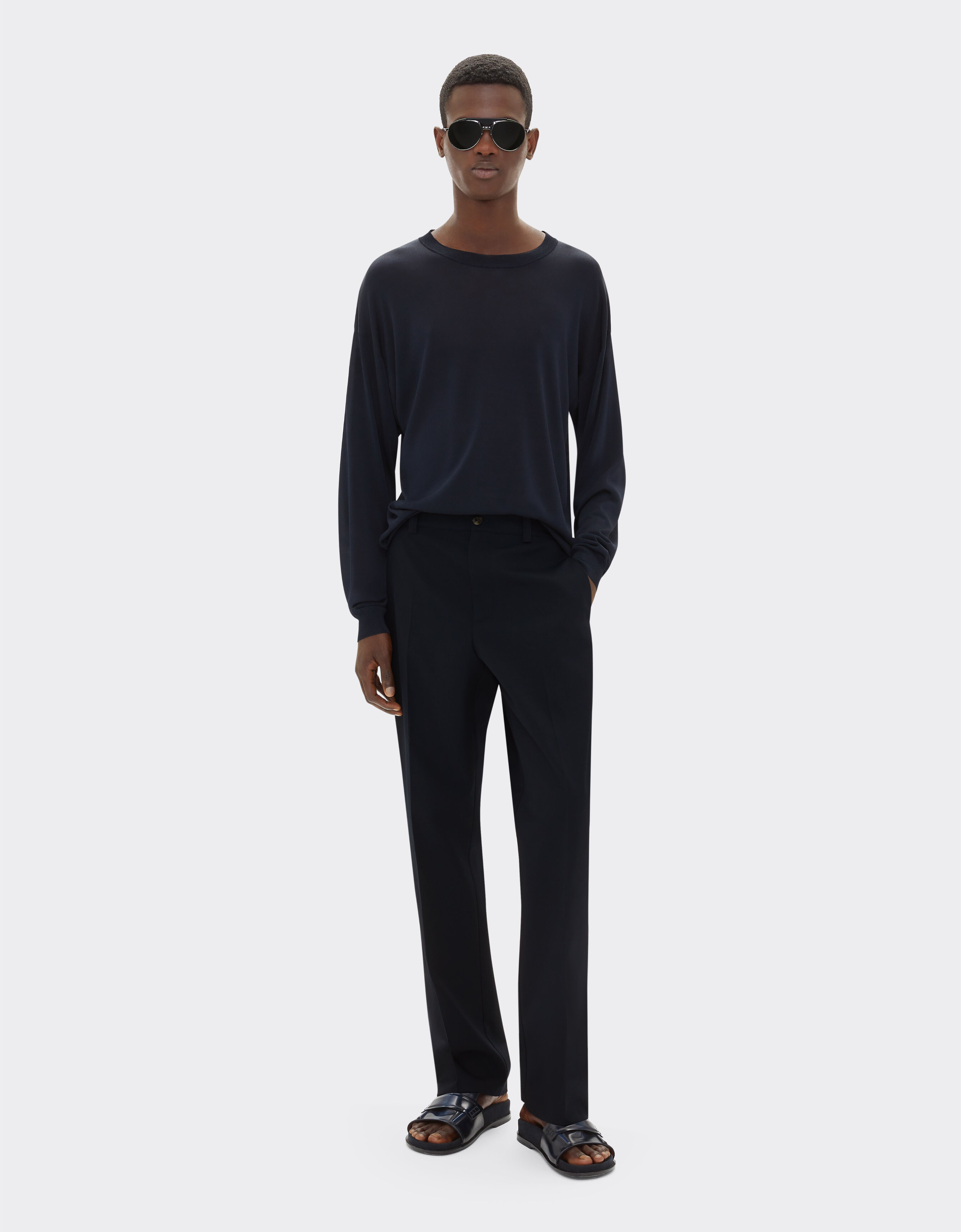 Ferrari Chinos in recycled cotton-blend twill Navy 22233f